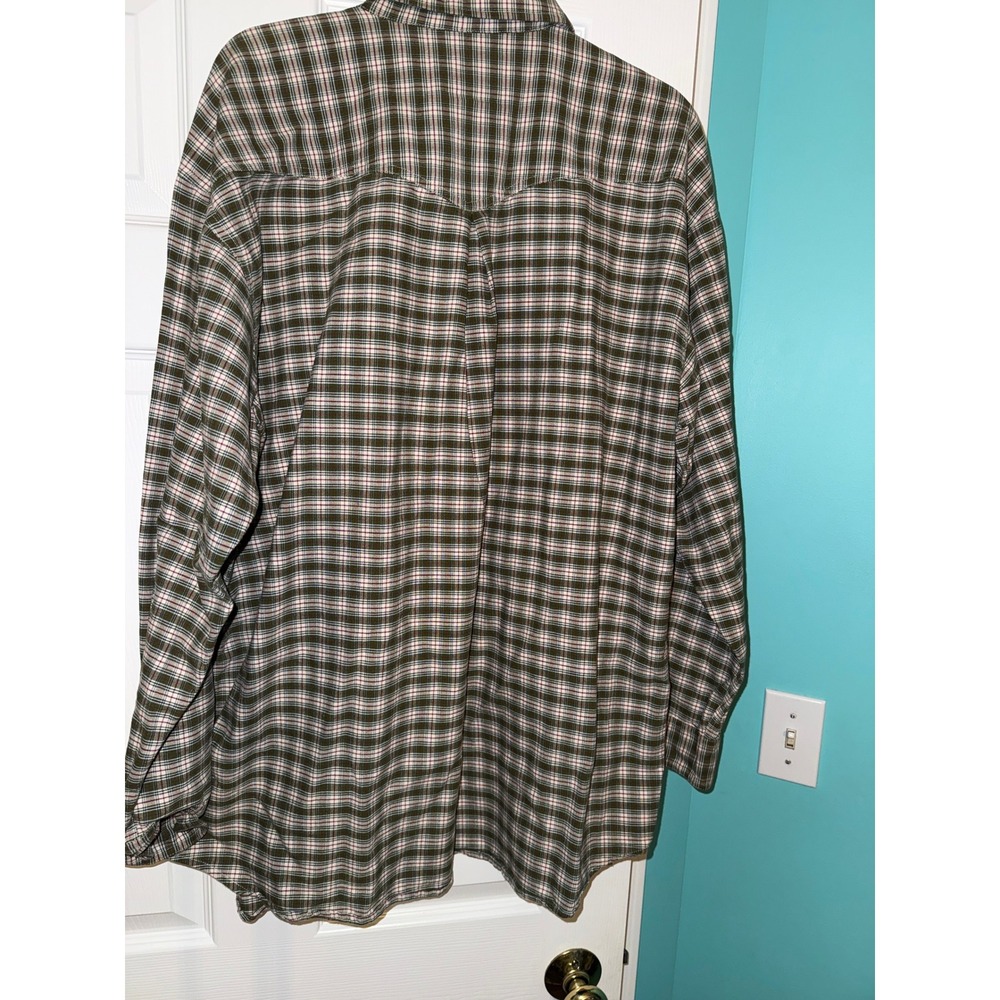 Resistol Rodeo Gear Mens XL Green Plaid Western Long Sleeve Button Down Shirt - Picture 3 of 3